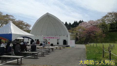 桜祭り　大崎市松山　１８年４月２２日