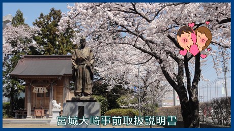 映像：近郊の桜と城跡　中新田城編